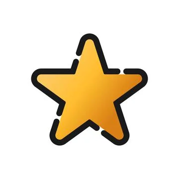 Set of Star icon vector illustration template. Star icon design collection. S Stock Illustration