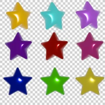 A set of stars for a background or a postcard Stock Illustration