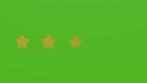 Set of Stars. Five Star Rating on green screen. Product Quality, Feedback. Stock Footage 281356368