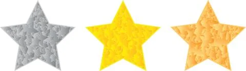 Set of stars Ilustración de archivo