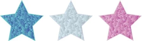 Set of stars Ilustración de archivo
