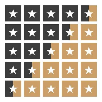 Set of the stars Stock Illustration