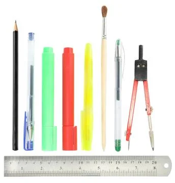 Set of a stationary Stock Photos
