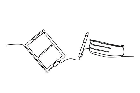 A set of stationery Stock Illustration