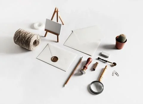 Set of stationery Stock Photos