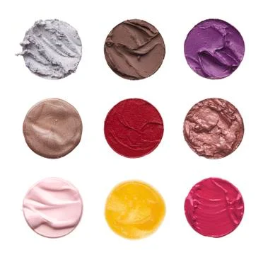 Set of stencils in the shape of circles Stock Photos