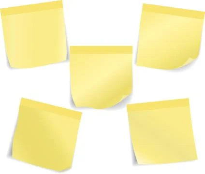 Set of stick notes. Vector illustration Stock Illustration