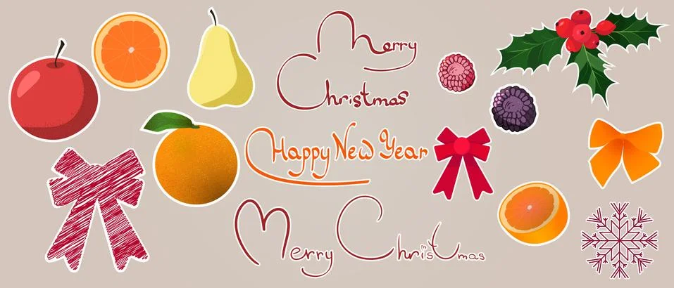 Set sticker Illustrazione stock