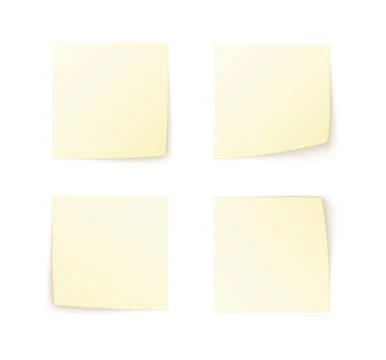 Set of sticky papers Stock Illustration