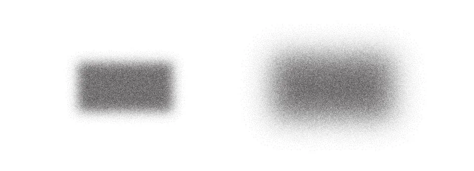 Set of stippling wide frames. Vector dotted circles Stock Illustration
