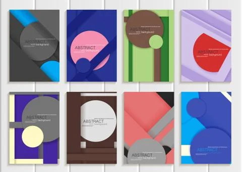 Set stock vector brochure Stock Illustration