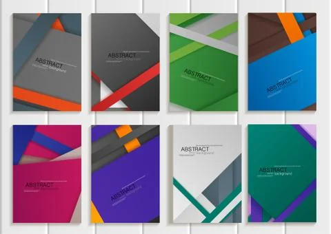 Set stock vector brochure Stock Illustration