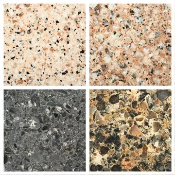 Set of Stone backgrounds Stock Photos