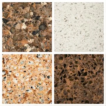 Set of Stone backgrounds Stock Photos