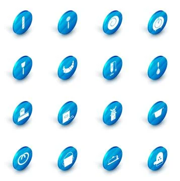 Set Strainer spoon, Roll bun with cinnamon, Kitchen timer, Spatula, Scales Stock Illustration