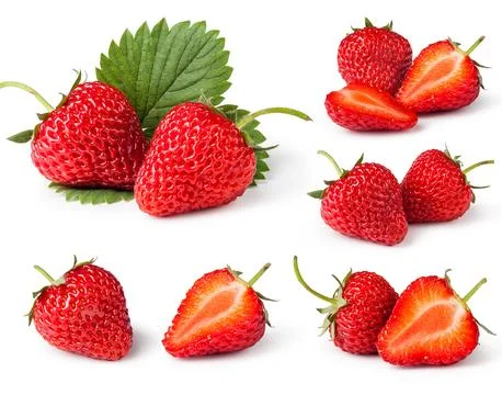 Set of Strawberries Stock Photos