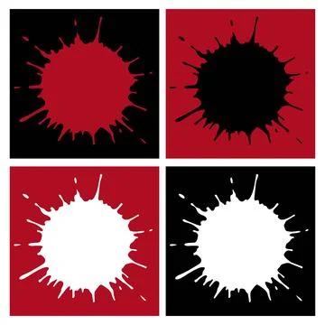 Set of strokes Stock Illustration