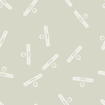 Set stud bolt line seamless pattern Stock Illustration