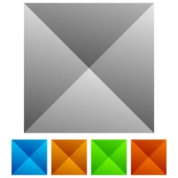 Set of studded tiles with pointed 3d effect Stock Illustration