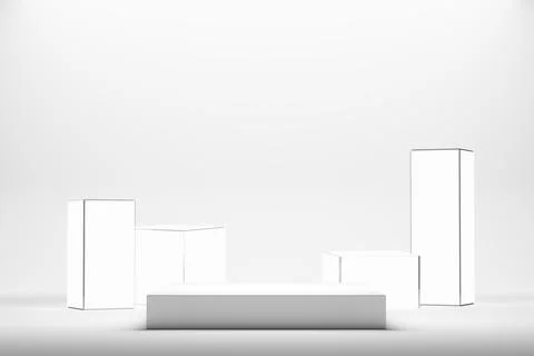 Set studio background Stock Illustration