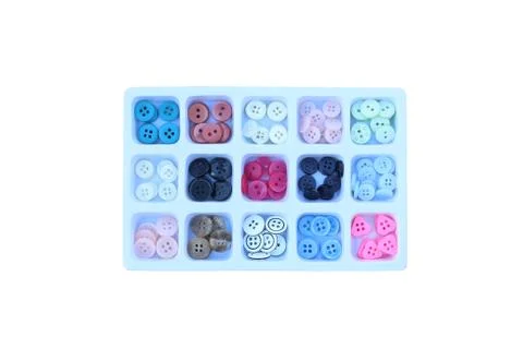 Set Studs on isolated white background Stock Photos
