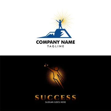 Set of Success Icon Vector Logo Template Illustration Design Stock Illustration
