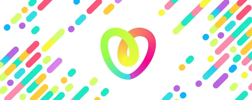 A set of summer multicolor memphis patterns banner. Geometric color teamplate Stock Illustration