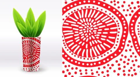 A set of summer seamless unique abstract hand-drawn patterns, demonstrated on Stock Illustration