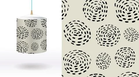 A set of summer seamless unique abstract hand-drawn patterns, demonstrated on Stock Illustration