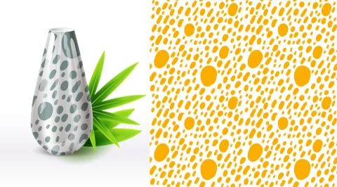 A set of summer seamless unique abstract hand-drawn patterns, demonstrated on Stock Illustration