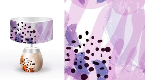 A set of summer seamless unique abstract hand-drawn patterns, demonstrated on Stock Illustration