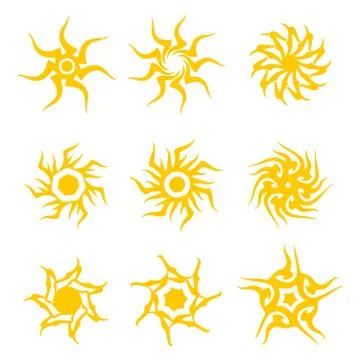 Set sun Stock Illustration