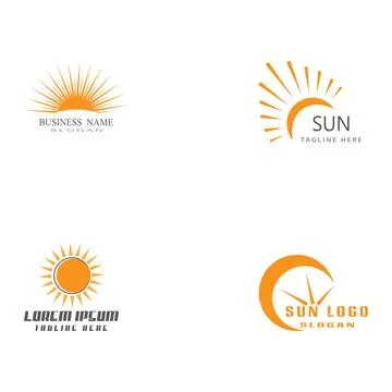 Set Sun Vector illustration Icon 库存插图