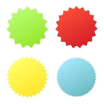 Set sunburst badges. Stock-Illustration