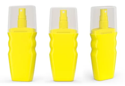Set of sunscreens bottle or sunblock cream tube on white background. イラスト素材