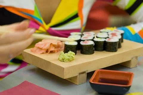 Set of sushi Stock Photos