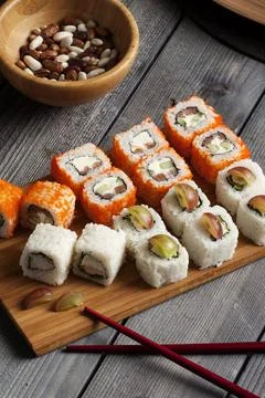 Set of sushi Stock Photos