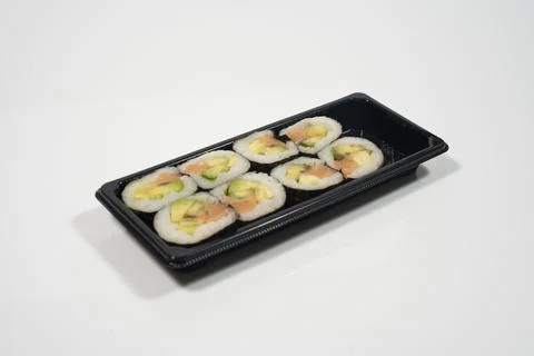 Set of sushi in white background Stock Photos