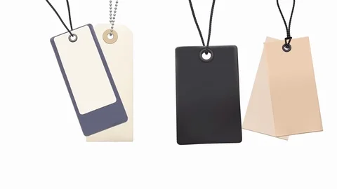 Set of swing tags Stock Footage 72568126