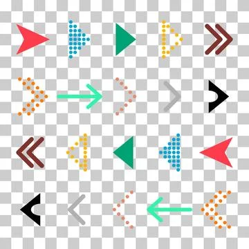 Set of Swipe up internet button, online web design arrow move icon, vector il Stock Illustration