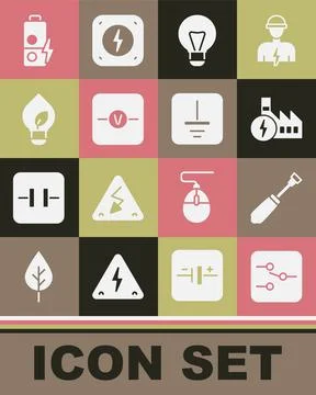 Set Switch in electronic circuit, Screwdriver, Nuclear power plant, Creative  Illustrazione stock