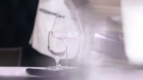 Set the table for dinner  3 Stock Footage 312954816