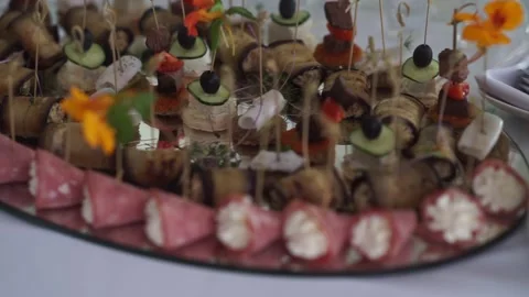 A set table before the holiday Stock Footage 159881954