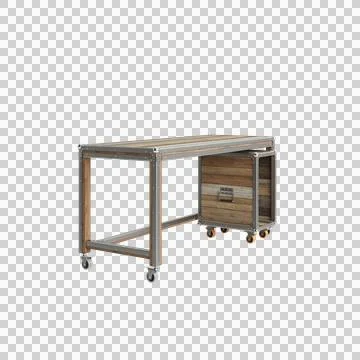 Set table office 3 up 1 Stock Illustration