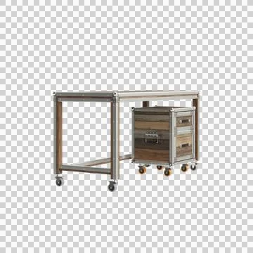 Set table office 8 up 1 Stock Illustration