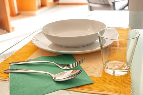 Set table. Stock Photos