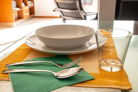 Set table. Stock Photos
