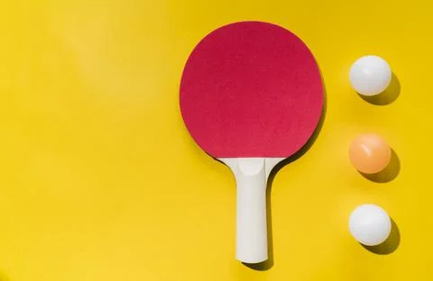 Set table tennis racket balls. High quality and resolution beautiful photo Stock Photos