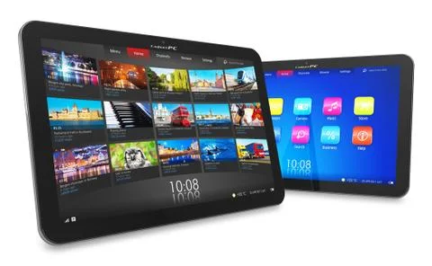 Set of tablet computers Stock Illustration