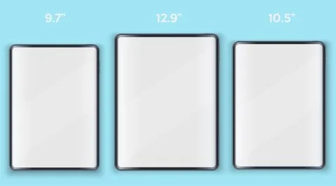 Set of Tablet PC presentation mockup Illustrazione stock